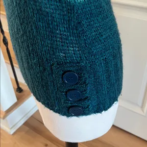 Colorblock Multicolor Green Mod Sweater thumbnail 7