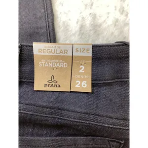 Prana Kayla High‎ Rise Jean Denim Solid Dark Gray Womens Size 2 26 Regular thumbnail 6