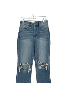 Altar'd State Vervet Distressed High Rise Jeans Size 28 90s Grunge Y2K Casual thumbnail 2
