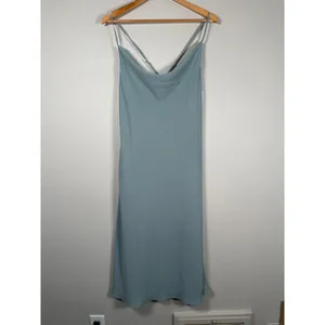 Show Me Your Mumu Verona Cowl Neck‎ Dress Deep Sage Chiffon Womens Size M thumbnail 3