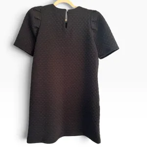NWT Entro Black Quilted Jewel Neck Sheath Dress Women’s Size Small thumbnail 2