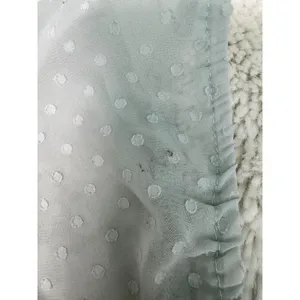 Blue Rain Francesca’s Swiss Dot Ruffle Mini Dress M Light Blue Puff Sleeve thumbnail 4