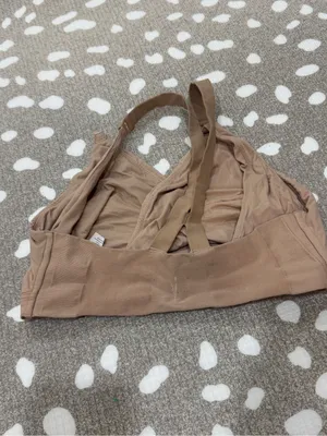 Spanx Bra-llelujah Nursing Bra breastfeeding wireless Racerback Cafe AuLait Nude thumbnail 5