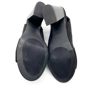 NEW Metaphor Womens 7.5 Stala Sling-Back Block‎ Heel Dress Shoe Open Toe Black thumbnail 7