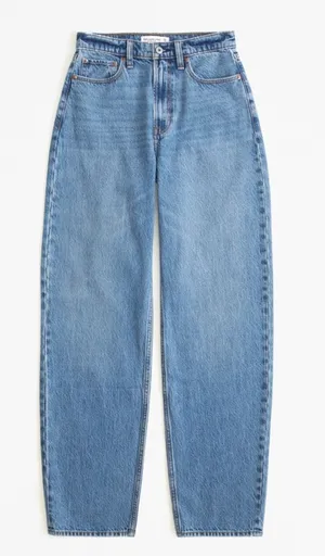 Abercrombie High-Rise Taper Jeans thumbnail 1