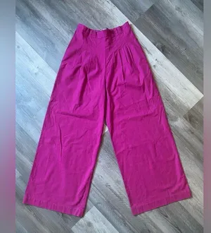 Anthropologie High Rise Pleated Pants Orchid Purple Wide Leg 6 thumbnail 2