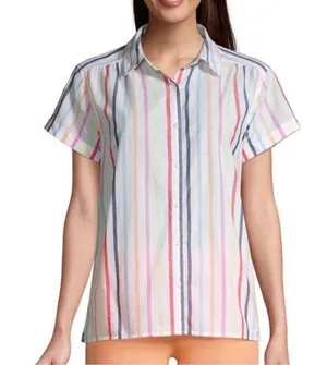 St.John’s bay button down shirt SZ LP thumbnail 1