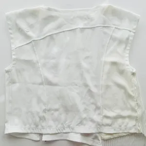 Lululemon LAB White Crinkle Sheer Tank Top Size 14 Avante Garde Casual thumbnail 5