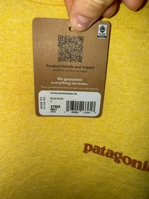 Patagonia Yellow Logo Tee Shirt thumbnail 5
