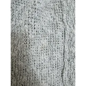 Free People Songbird Shaggy Knit Pullover Sweater Chunky Oversize Medium Seafoam thumbnail 12