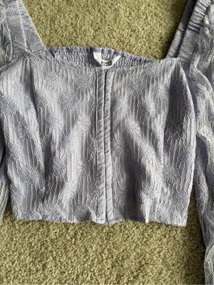 Revolve BB Dakota Sheet To Streets purple bohemian boho blouse Top size small NWT thumbnail 6