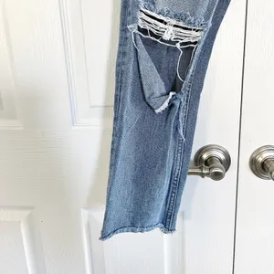 Vervet by Flying Monkey Let You Down High Rise Slim Straight Distressed Jeans thumbnail 6