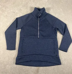 L.L Bean Women's Navy Blue FlexForward Quilted Half thumbnail 1