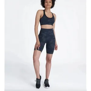 Spanx Grey Black Look at Me Now Camo High Waisted Biker Shorts Shape Wear XS thumbnail 3