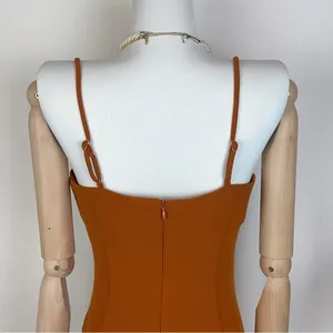 Elliatt Oceana Drawstring Mini Bodycon Dress in Amber Size Small NWT thumbnail 6