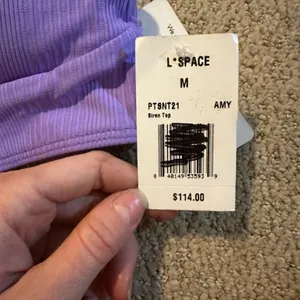 NWT L Space Siren bikini top purple medium thumbnail 4