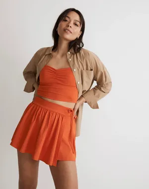 NWOT Madewell Flex Wrap Skort thumbnail 4