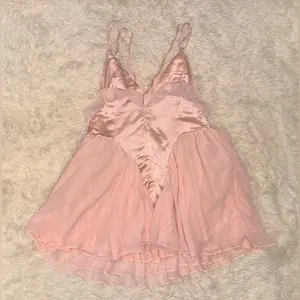 NWOT House of Cb Amaris Ballerina Pink Baby Doll Mini Dress sz M thumbnail 5