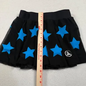 Ultracor Skort Womens Medium Black Blue Star Print Mesh Athletic Tennis Skirt thumbnail 2