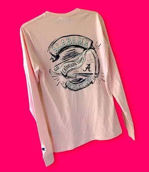 Champion University of Alabama Long Sleeve Tee Cotton Shirt Women Small Football thumbnail 12