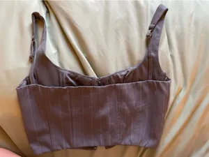 Princess Polly Corset Top blue  thumbnail 3
