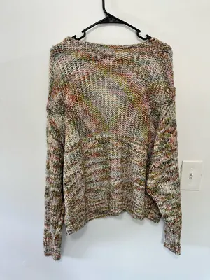 Free People Highland V Sweater- Size Small thumbnail 5