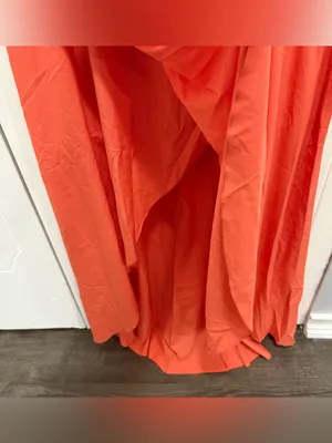 NWOT Halara Orange Breezeful High Waisted High Low 2-in1 Maxi Skirt thumbnail 6