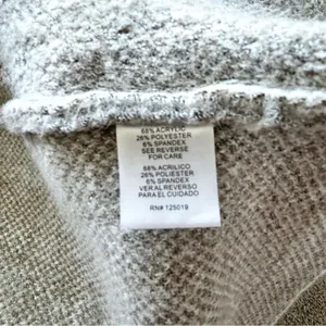 Joseph A Tan and Gray Plaid Sweater Jacket Small thumbnail 4