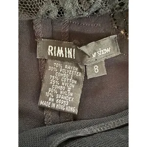 Rimini by Shaw Stretchy Black Sleeveless Column Dress Formal Gown Black 8 thumbnail 10
