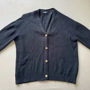 Lillusory Ribbed Knit Cardigan Sweater Blue Size L thumbnail 3
