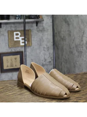 NWT Journee Collection Womens Anyah Flats Caged ANYAH Taupe Brown 10M thumbnail 2