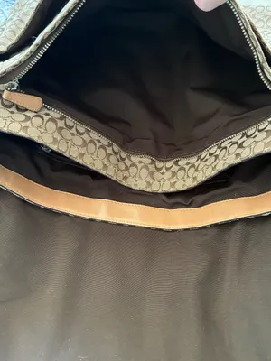 Coach Signature Voyager Cross Body Messenger Bag F70183 Jacquard / Leather thumbnail 9