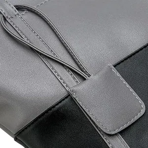 NWT ~ Casual Two Tone Large Capacity Shoulder Tote Bag Shopping Purse thumbnail 4