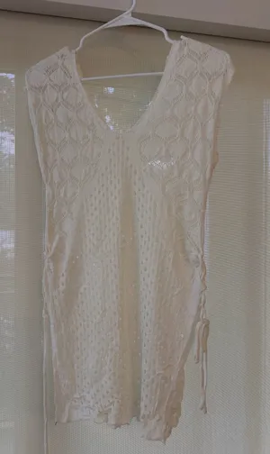 Crochet Knit Cover-Up Dress thumbnail 1