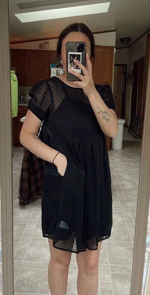 American Eagle outfitters black dress thumbnail 1