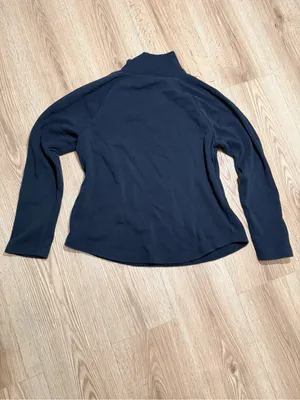 J.Crew Womens M Black Mock Neck Sweatshirt Jeweled Buttons Funnel Neck Pullover thumbnail 3