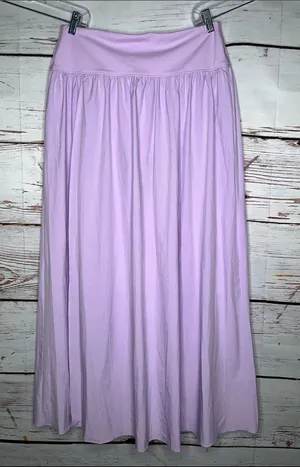 Halara NWT Size L Lilac Purple High Waisted Breezeful Maxi Skirt w/ Inner Panty thumbnail 1