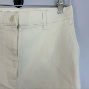 NWT Oak + Fort Ivory/Cream High Rise Straight Leg Denim Classic Jeans Size 6 thumbnail 4
