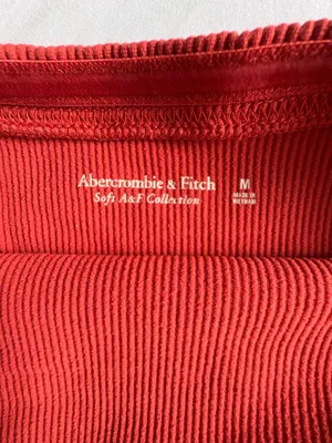 Abercrombie Soft A&F Ribbed Bodysuit Rust M coral thumbnail 3