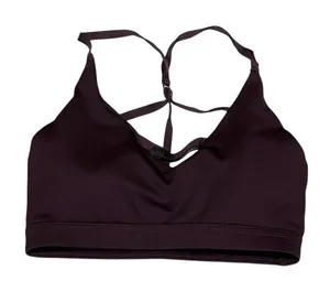 Nike Indy Dri-FIT Sports Bra Womens Petite Small Burgundy Strappy thumbnail 1