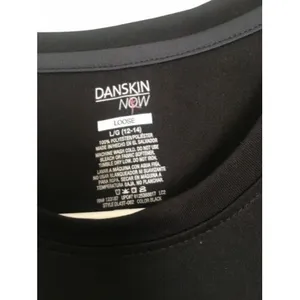 Danskin Now Dri More Women's T-Shirt Black Crew Neck Size L 12-14 thumbnail 3