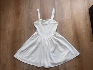 Altar’d State White Strappy Fit-and-Flare Dress🔺 thumbnail 3