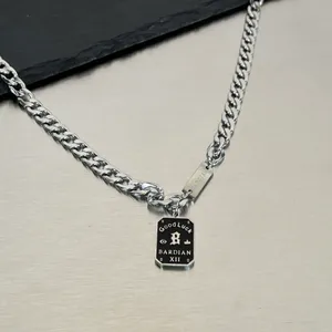 Good Luck Pendant Necklace for Men Women Streetwear Unisex Hip Hop Style thumbnail 2