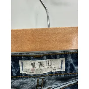 Free People We The‎ Free Denim Tapered Mom jeans Raw Hem Cotton Women Size 25 thumbnail 6