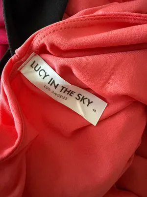 Lucy in the sky coral pink mini dress size small thumbnail 5