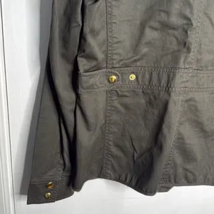 J. Crew Relaxed Boyfriend Field Jacket Olive Green w/ Gold Hardware W1076 Sz S thumbnail 12