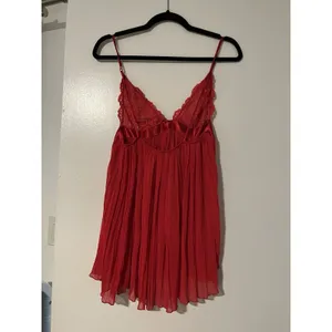 Vtg Victoria’s Secret Lingerie Red Sheer Lace Satin Bow Sexy Women’s Sz‎ M thumbnail 3
