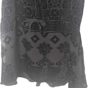 Free People Women's Size 6 Small Black Velvet‎ Sequin Wymsgoth Romantic Top thumbnail 5