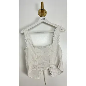 HOUSE OF CB Amber Lace Trim Top in White Size Small thumbnail 10