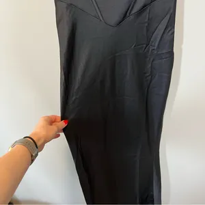 Meshki Desirie Satin Corset Maxi Dress Black XS‎ NWT thumbnail 4